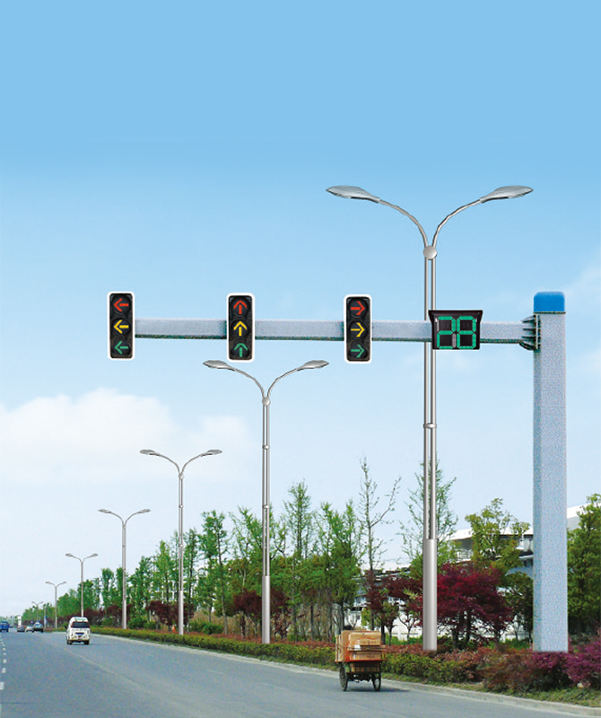 Unequal Octagonal Signal Pole Signal light pole