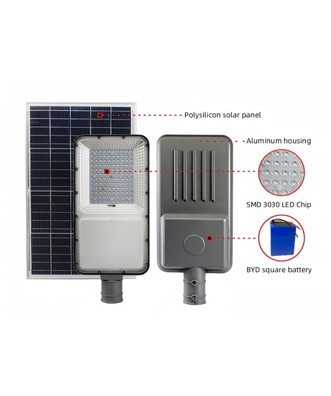 300W Split Solar Street Light Integrated Solar Street Light