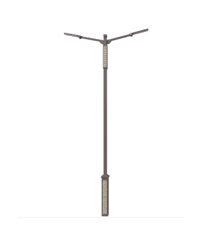 Double Arm Lamp Post High pole street lamp
